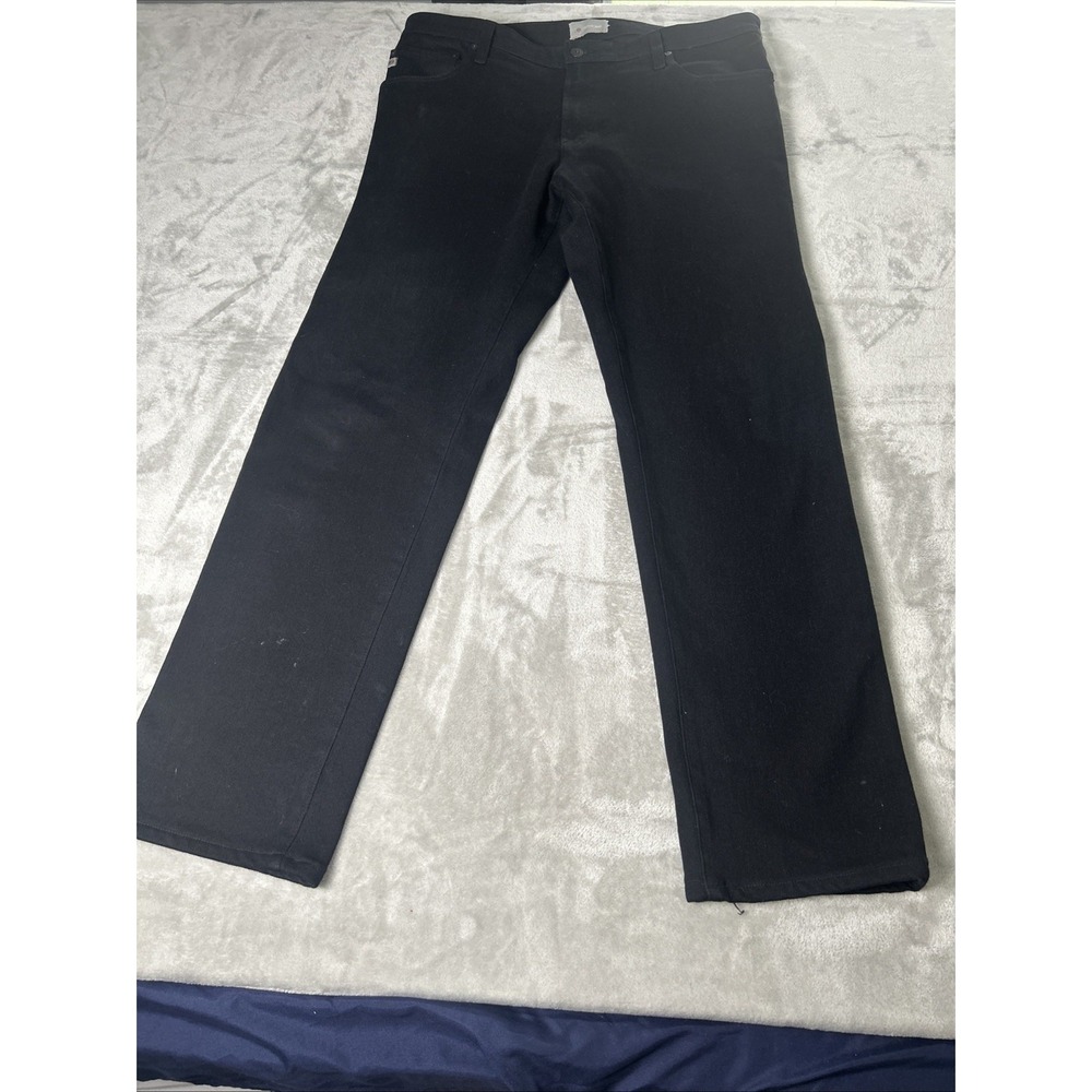 AG Adriano Goldschmied Everett Jeans 38x34 Charcoal Black Slim Straight Pants